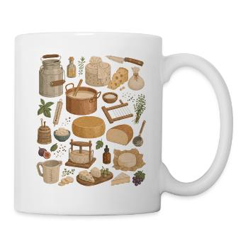 Amour du fromage | Fromage et Artisanat du Fromage - Mug blanc - blanc - Droite