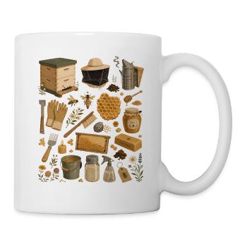 Bienenliebe | Imkerei & Honig - Tasse - Weiß - Rechts