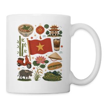 Vietnam Travel Love | Rice Fields & Culture - Mug - white - Right
