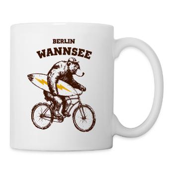 Berlin Bär Wannsee - Tasse - Weiß - Rechts