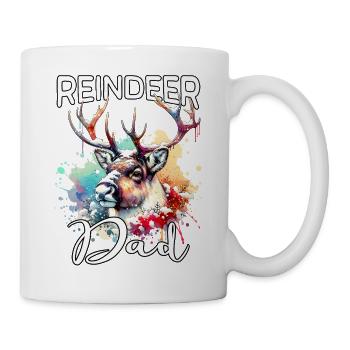 Papa renne - Mug blanc - blanc - Droite
