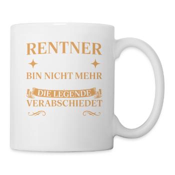 Rentner 2027 Legende verabschiedet sich - Tasse - Weiß - Rechts