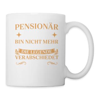Pensionär 2027 Legende verabschiedet sich - Tasse - Weiß - Rechts