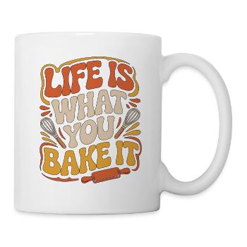 La vie de pâtissier, c’est ce que tu cuisines Chef boulanger - Mug blanc - blanc - Droite