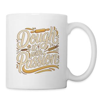 Pastry Chef Dough It With Passion Bakery Chef - Tasse - Weiß - Rechts