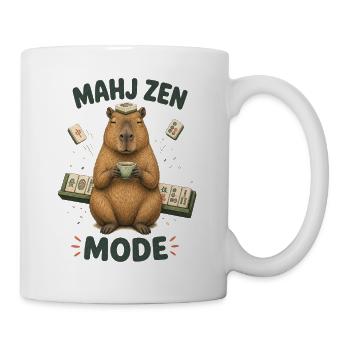 Mahjong Mahj Zen Mode Capybara - Mug blanc - blanc - Droite