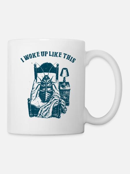 I woke up like this - Kafka - Tasse - Weiß