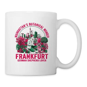 Merveille botanique du berger allemand de la ville de Francfort - Mug blanc - blanc - Droite