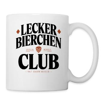 Lecker Bierchen Club Bier Spruch JGA Malle Bier - Mug blanc - blanc - Droite