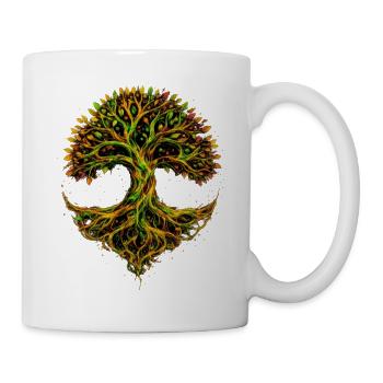 Ewiger Baum des Lebens - Tasse - Weiß - Rechts