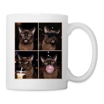 Katzen Europäische Burma Katze - Tasse - Weiß - Rechts