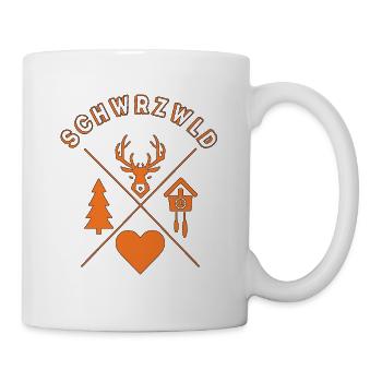 Schwarzwald Liebe  - Tasse - Weiß - Rechts