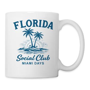 Florida Social Club Miami Days - Tasse - Weiß - Rechts