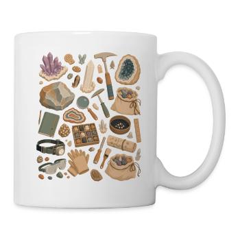Steinliebe | Mineralien & Kristalle - Tasse - Weiß - Rechts