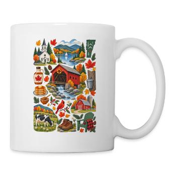 Vermont Liebe | Herbst & Maple Country - Tasse - Weiß - Rechts