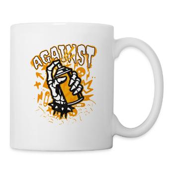 Against System - Tasse - Weiß - Rechts