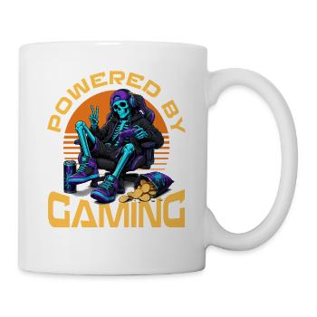 Skeleton Gamer Gaming Halloween - Tasse - Weiß - Rechts