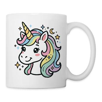 Licorne Pastel Étoilée - Mug blanc - blanc - Droite