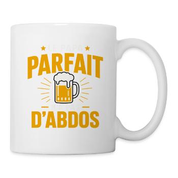 Papa Parfait Cadeau humour personnalisé - Mug blanc - blanc - Droite