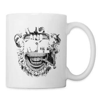 Monkey Rock and Roll Tee - Tasse - Weiß - Rechts
