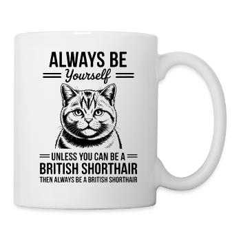British Shorthair Cat British Shorthair Gift - Mug - white - Right