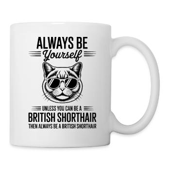 Britisch Kurzhaar Katze Britisch Kurzhaar Geschenk - Tasse - Weiß - Rechts
