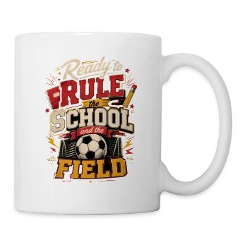 School enrollment football - Mug - white - Right