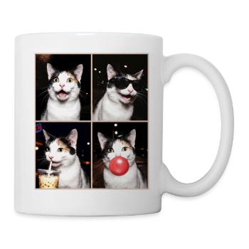 Chats Chat à queue courte japonaise - Mug blanc - blanc - Droite