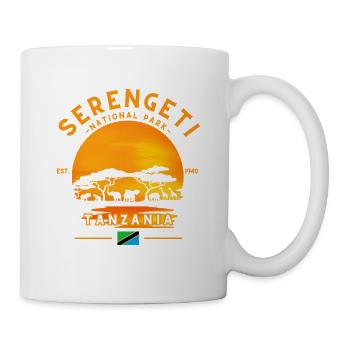 Serengeti Sonnenuntergang Safari - Tasse - Weiß - Rechts