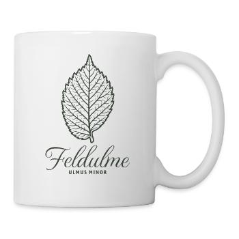 Feldulme | Ulmenblatt Illustration | Baum - Tasse - Weiß - Rechts
