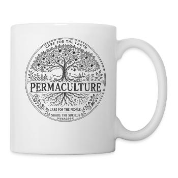 Permakultur-Ethikbaum - Tasse - Weiß - Rechts