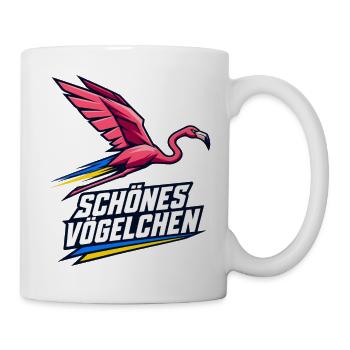 Schönes Vögelchen (Geometrische Version) - Tasse - Weiß - Rechts