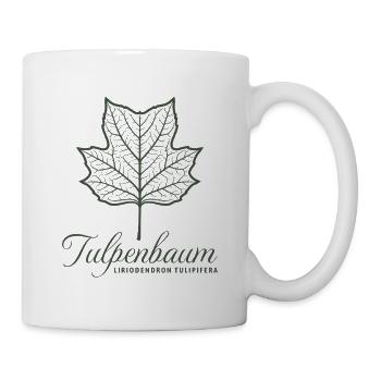 Tulpenbaum | Tulpenbaumblatt Illustration | Baum - Tasse - Weiß - Rechts