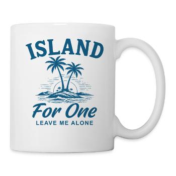 Island For One Leave Me Alone - Tasse - Weiß - Rechts