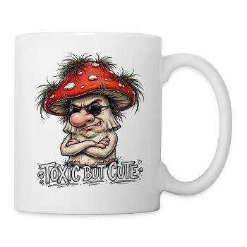Toxisch, aber niedlich Pilz - Tasse - Weiß - Rechts