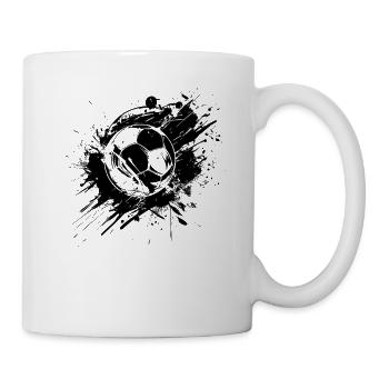 Fußball - Tasse - Weiß - Rechts