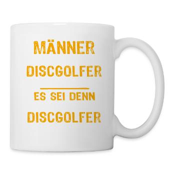Discgolfer Discgolf - Tasse - Weiß - Rechts