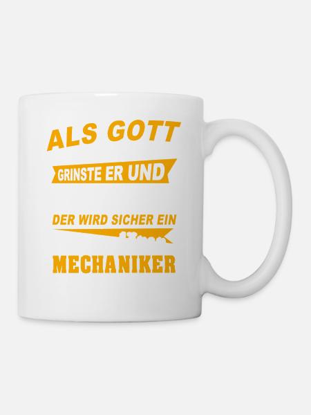 Mechaniker Sprüche - Tasse - Weiß