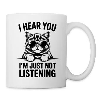 Exotische Kurzhaarkatze Lustiges Katzen Geschenk - Tasse - Weiß - Rechts