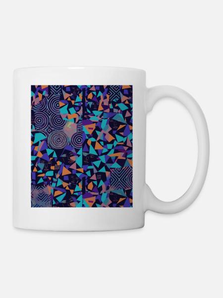 Anti AI Distortion Pattern - Tasse - Weiß