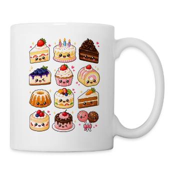Kawaii Kuchen | Torten & Desserts - Tasse - Weiß - Rechts