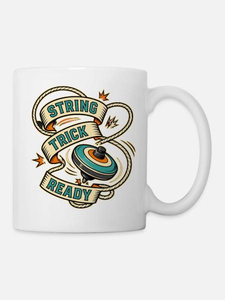 STRING TRICK READY - Tasse - Weiß