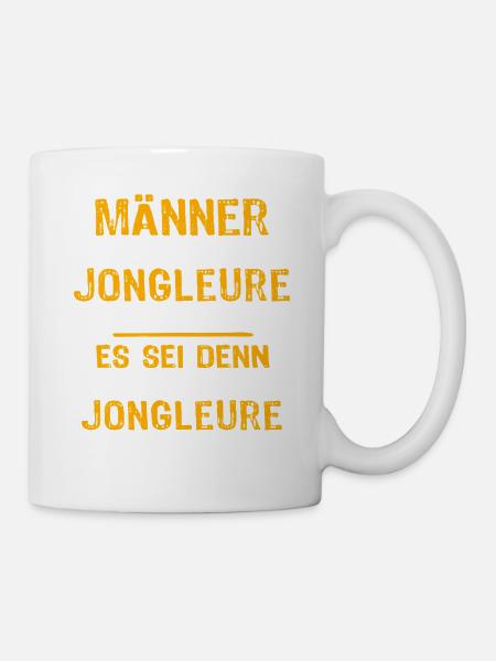 Jongleur Jonglieren - Tasse - Weiß