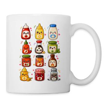 Kawaii Saucen | Würzen & Kochen - Tasse - Weiß - Rechts