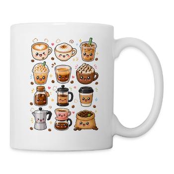 Kawaii Kaffee | Barista & Kaffeeliebe - Tasse - Weiß - Rechts