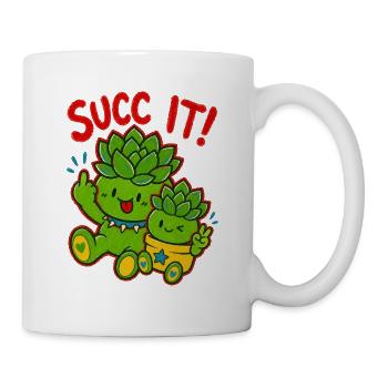 Urban Gardening Succ It Plantlover - Tasse - Weiß - Rechts