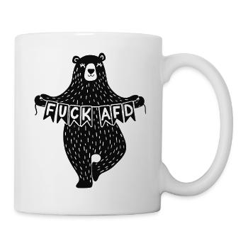 Bär Fuck AFD - Tasse - Weiß - Rechts