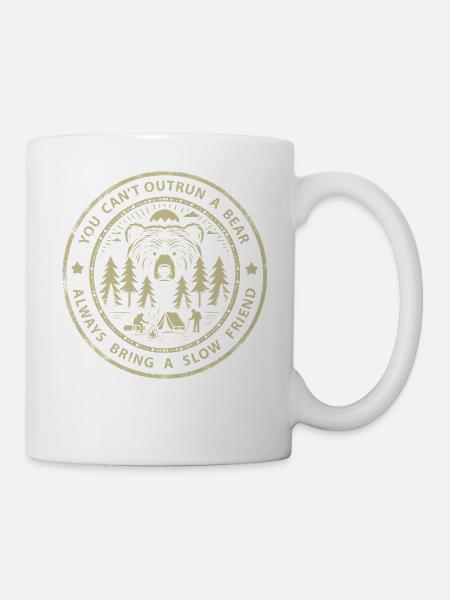Du kannst einem Bären nicht entkommen - Tasse - Weiß