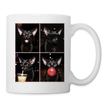 Katzen Orientalisch Kurzhaar Katze - Tasse - Weiß - Rechts
