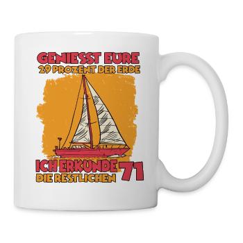 Segler T-shirt Segelschule Hobby Segler - Tasse - Weiß - Rechts
